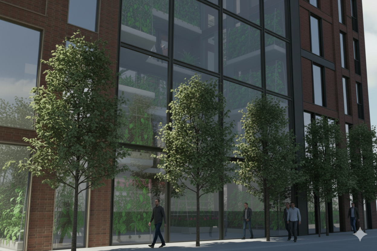 Illustration of multiple iphone screens